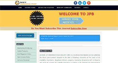 Desktop Screenshot of jpbjournal.com